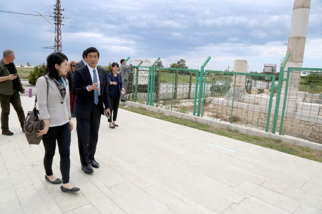 Japon Büyükelçi Miyajima Mezitli’yi Gezdi