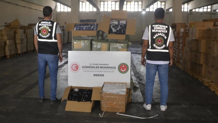 Mersin ve İstanbul’da Kaçak Ticari Eşya Operasyonu