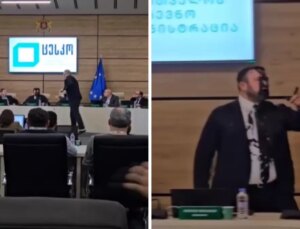 Gürcistan’da Seçim Komitesi Lideri’ne boyalı akın