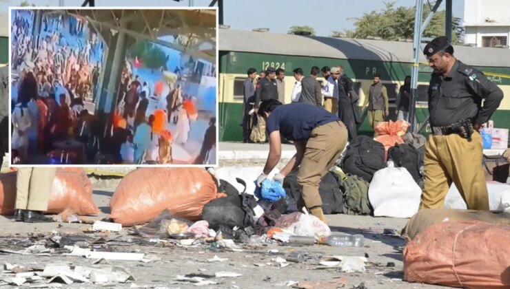 Pakistan’da tren istasyonuna bombalı atak: En az 26 meyyit, 46 yaralı