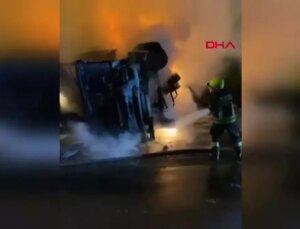 Tarsus’ta Kaza: TIR Devrildi, Sürücü Hayatını Kaybetti